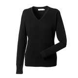 Pullover Tricoté Col V Femme